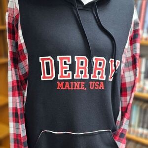 Upcycled Oversized Horror Hoodie.